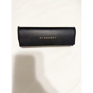 Burberry Black Sunglasses Case with Gold Lettering